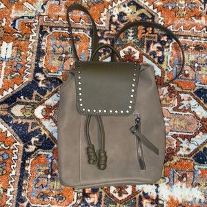 Taupe mini studded backpack new